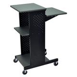 Luxor PS4000 Mobile Presentation Station w/ 4 Work Surfaces & Steel Frame, Adjust to 33" H