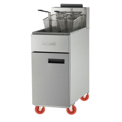 Migali C-F40-NG Competitor Series Commercial Gas Fryer - (1) 40 lb Vat, Floor Model, Natural Gas, 40-lb. Capacity, Stainless Steel, Gas Type: NG