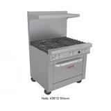 Southbend 4361D-2CL 36" 2 Burner Commercial Gas Range w/ Charbroiler & Standard Oven, Liquid Propane, Stainless Steel, Gas Type: LP