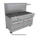 Southbend 4601DD-7L 60" 8 Burner Commercial Gas Range w/ Griddle & (2) Standard Ovens, Liquid Propane, Stainless Steel, Gas Type: LP