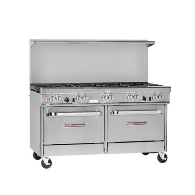 Southbend 4602AD-2GL LP 60" 6 Burner Commercial Gas Range w/ Griddle & 1 Standard & 1 Convection Ovens, Liquid Propane, Stainless Steel, 115 V