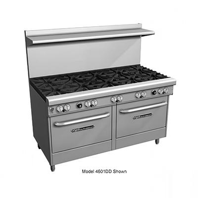 Southbend 4606AD-2CL NG 60" 5 Burner Commercial Gas Range w/ Charbroiler & 1 Standard & 1 Convection Ovens, Natural Gas, Stainless Steel, Gas Type: NG, 115 V