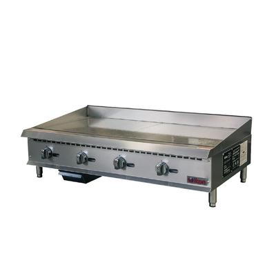 IKON ITG-48 NG 48" Gas Commercial Griddle w/ Thermostatic Controls - 1" Steel Plate, Convertible, Stainless Steel, Gas Type: LP