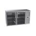 Krowne BS60R-KSS 60" Bar Refrigerator - 2 Swinging Glass Doors, Stainless, 115v, 4 Shelves, Stainless Steel