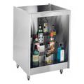 Krowne KR-L24 24" 4 Step Backbar Liquor Display, 24" D, Silver