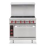 American Range AR-36G 36" Commercial Gas Range w/ Griddle & Standard Oven, Liquid Propane, Stainless Steel, Gas Type: LP