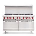 American Range AR-48G-2B-CC 60" 2 Burner Commercial Gas Range w/ Griddle & (2) Convection Ovens, Natural Gas, Stainless Steel, Gas Type: NG