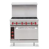 American Range AR-4B-12RG-C 36" 4 Burner Commercial Gas Range w/ Griddle & Convection Oven, Liquid Propane, Stainless Steel, Gas Type: LP