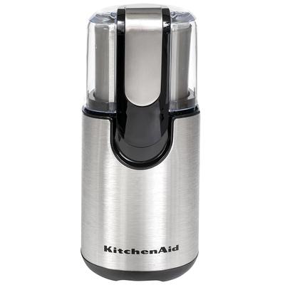 KitchenAid BCG111OB Blade Coffee Grinder w/ Removable Stainless Bowl, Onyx Black, Stainless Steel Blade