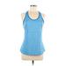 Adidas Active Tank Top: Blue Color Block Activewear - Women's Size Medium