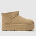 UGG ultra mini platform boots in sawdust