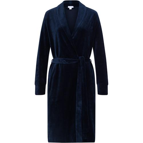 Hanro Morgenmantel Damen marine, S