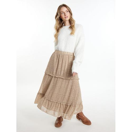 Dreimaster Maxirock Damen beige, XL