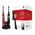 Pursonic Black & Red Dual Handle Sonic Toothbrush with UV Sanitizer - Black & Red