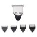 Electric Beard Shaver Head Metal Beard Razor Replacement Hair Trimmer Accessory for Three Heads Electric Shavers (1PC Clipper + 4PCS Limit Combs No Beard Shaver)