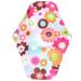 1pc Red Lining Sanitary Pads Reusable Washable Cotton Menstrual Pads for Women(Flower Pattern)