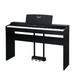 Glarry 88 Key Weighted Action Digital Piano Electronic Keyboard Piano with Furniture Stand and Triple Pedals for Beginner Kids/Adults Beginner Digital Piano Black