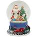 6.5" Christmas Train Around Santa Delivering Gifts Musical Water Globe