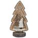 20" LED Lighted Rustic Glittered Tabletop Christmas Tree with Winter Scene