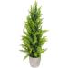 17" Upswept Frosted Cedar Artificial Christmas Tree - unlit