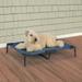 Dog Beds Blue Chew Resistant Elevated Pet Cots Cold and Heat Protection 4 Sizes (Large - 36 x 30 )