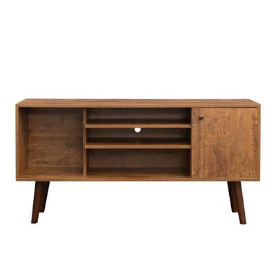 TV Stand Use in Living Room Furniture with 1 storage and 2 shelves Cabinet
