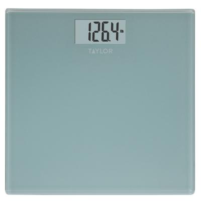 Taylor Digital Bathroom Scale, 400 lb. Capacity, Blue