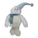 23-Inch Plush White and Blue Standing Tabletop Yeti Christmas Figure - 23"