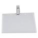 Universal Office Products 56006 Clip-on Clear Badge Holders With Inserts 2 1/4 X 3 1/2 White 50/box