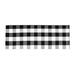 Frehsky carpet Plaid Check Rug 24IN X 51.18IN Cotton Hand-Woven Indoor/Outdoor Area Rugs