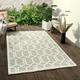 Vlora Geometric Hi-Low Modern Indoor Outdoor Area Rug Gray 7 9 x 9 9