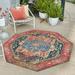 Outdoor Nirie Collection Area Rug Multi - 7 10 x7 10 Octagon