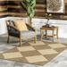 nuLOOM Loretta Transitional Diamond Indoor/Outdoor Area Rug 8 x 10 Beige