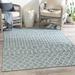 Hauteloom Summit Living Room Bedroom Patio Outdoor Area Rug - Global - Blue Ivory Gray - 5 3 x 7 3