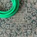JONATHAN Y JONATHAN Y Palazzo Boho Medallion Textured Weave Indoor/Outdoor Area Rug 5 Square - Gray/Teal