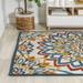 JONATHAN Y JONATHAN Y Cetara Abstract Bold Mandala High-Low Indoor/Outdoor Area Rug 8 X 10