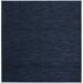 HomeRoots 479819 5 x 5 ft. Midnight Blue Non Skid Indoor & Outdoor Square Area Rug