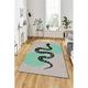 LaModaHome Area Rug Non-Slip Backing washable fine modern trend room Soft Machine Washable Bedroom Rug Indoor Outdoor Bathroom Mat Kids Child Stain Resistant Living Room Kitchen Carpet 2 x 3.3 ft