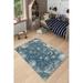 LaModaHome Area Rug Non-Slip - Blue Star Warriors Soft Machine Washable Bedroom Rugs Indoor Outdoor Bathroom Mat Kids Child Stain Resistant Living Room Kitchen Carpet 2.7 x 9.9 ft