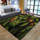 Green Leaf Area Rug For Living Room Large Bedroom Non-Slip Washable Accent Rugs Modern Soft Tropical Indoor Outdoor Entry Carpets For Dinning Room Patio Porch 4 x 5