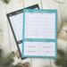 2Pcs Diet Tearable Notebook Meal Planner Household Weekly Calendar Diet Notebook