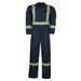 BIG BILL 1325US7-2XLR-NAY Flame Resistant Coverall, Navy, UltraSoft(R), 2XL