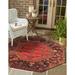 Outdoor Bounder Collection Area Rug Multi - 7 1 x7 1 Octagon