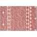 Yuma Indoor/Outdoor Red Transitional Southwest 1 8 x 2 6 Non-Skid Accent Rug