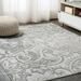 JONATHAN Y JONATHAN Y Lucena Paisley High-Low Indoor/Outdoor Area Rug 3 X 5 - Light Gray/Ivory