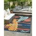 Outdoor Helena Collection Area Rug Charcoal - 6 x9