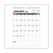 Calendar - Monthly Wall Calendar Planner From Jan 2023 - June 2024 12 Inch x 17 Inch Twin-Wire Binding Ruled Space