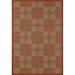 8 x 11 ft. Plymouth Collection Milan Flat Woven Indoor & Outdoor Area Rug Red