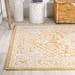 JONATHAN Y JONATHAN Y Rozetta Medallion Textured Weave Indoor/Outdoor Area Rug 5 X 8 - Yellow/Cream