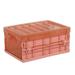 Hxoliqit Plastic Folding Storage Container Basket Crate Box Stack Foldable Organizer Box Mini Storage Bags Storage Boxes Storage Bag Organizer Storage Bags